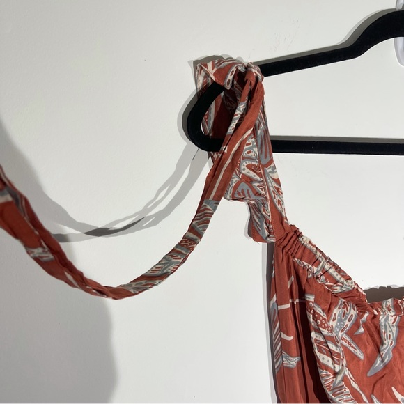 Vici In Full Force Off The Shoulder Maxi Dress With Slit Tropical Print Size M - Picture 5 of 8